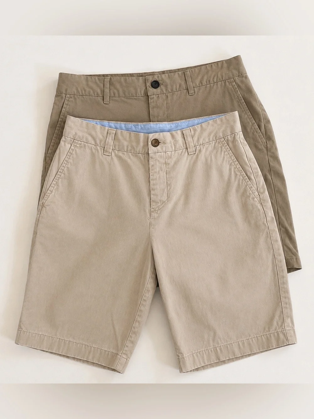 Lot of 2 Boys Khaki Chino Shorts Brooks Brothers & johnnie-O Size 14 Bundle